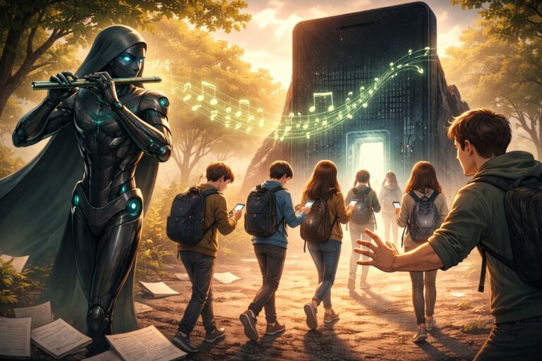 Mehr über den Artikel erfahren KI als Rattenfänger 2.0: Wie Schüler der verführerischen Melodie folgen